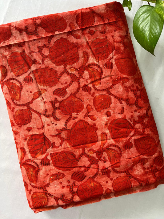 Block printed pure Cotton 1 Mtr. Blouse Piece/ running fabric