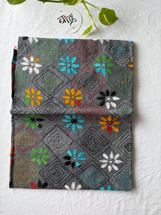 Kantha Art Silk Blouse Piece
