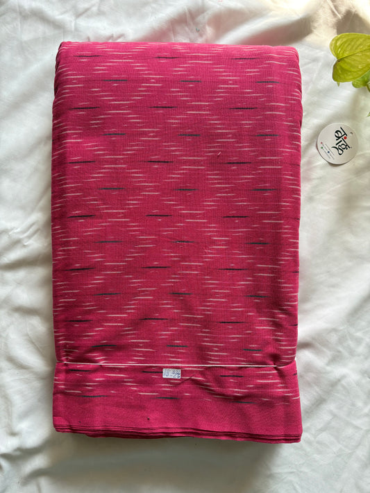 Ikkat woven pure Cotton running fabric