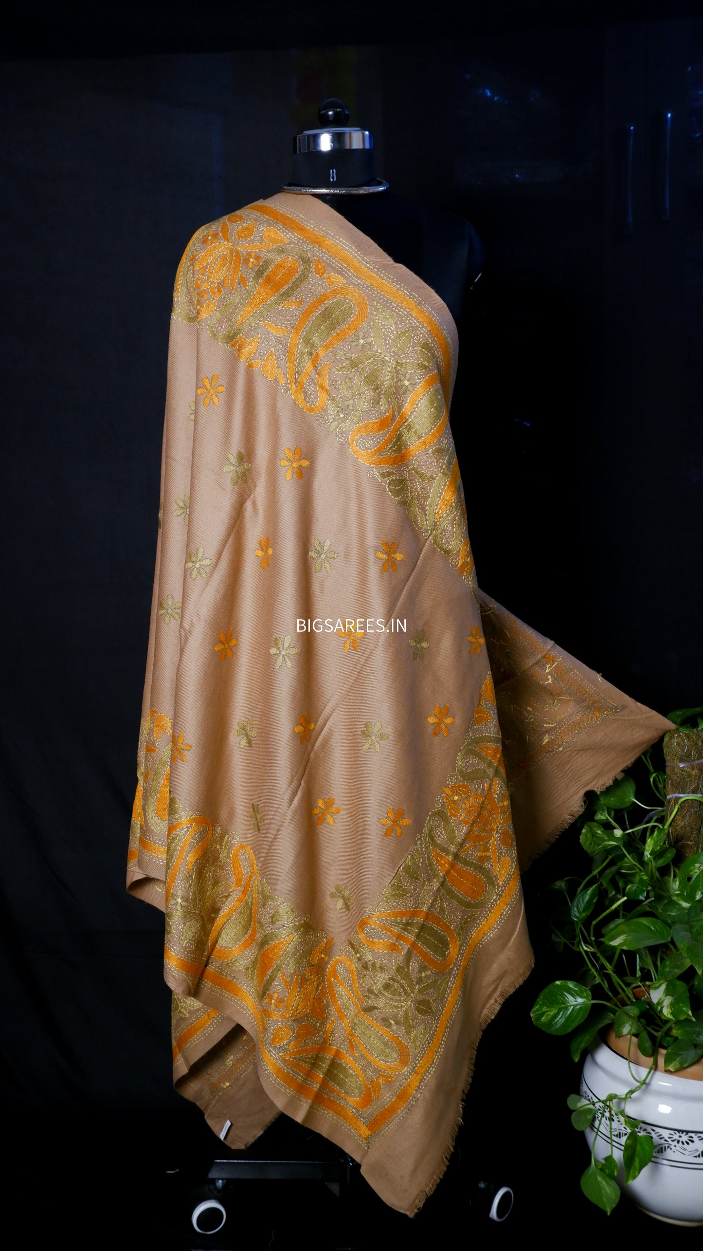 Kantha Hand Embroidered Warm Shawl