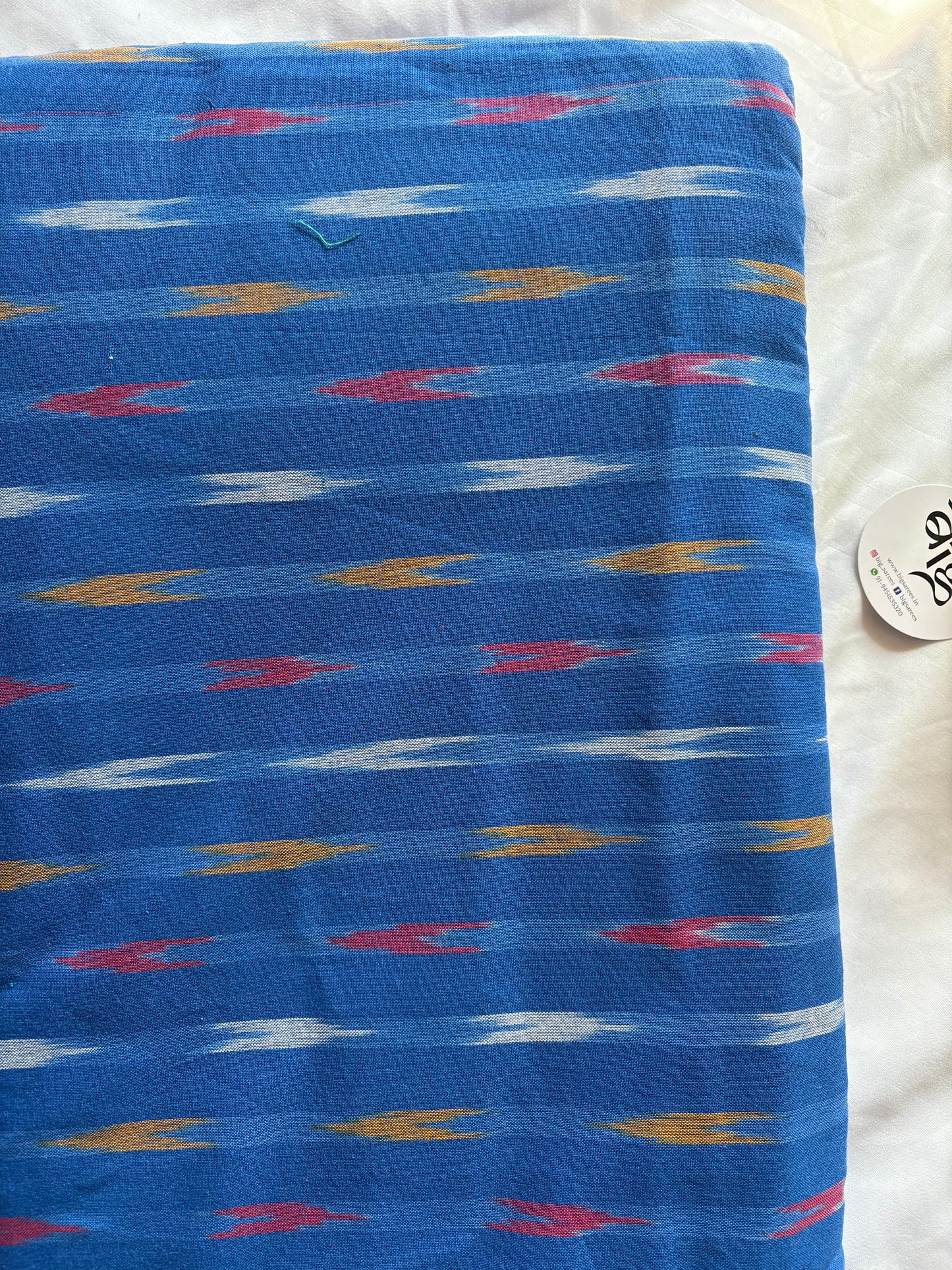 Ikkat woven pure Cotton running fabric