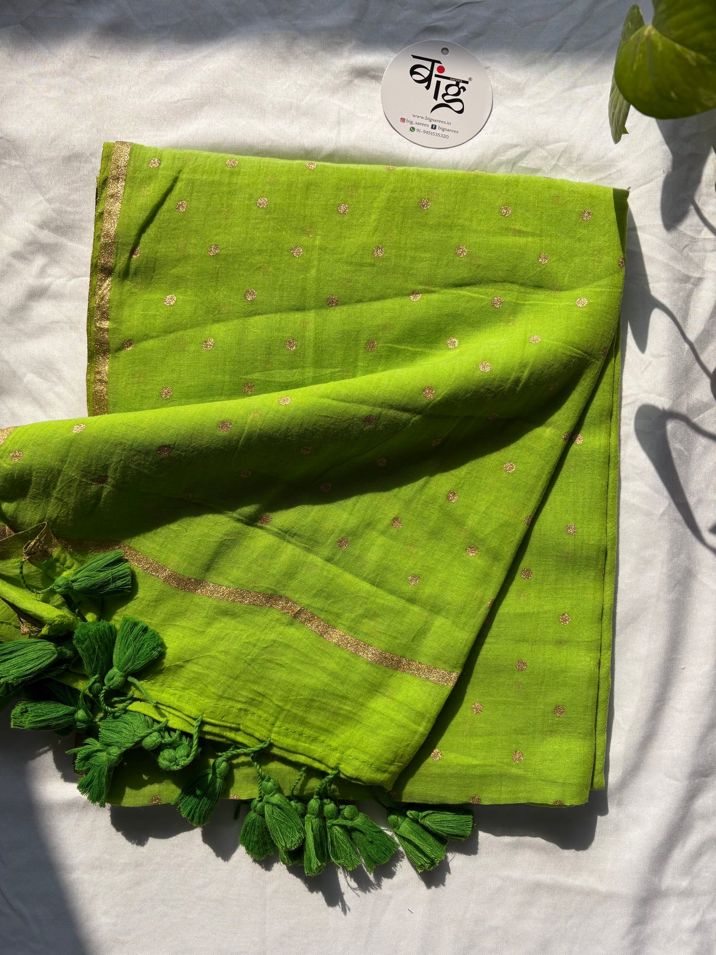 Polka dots Pure Mul Cotton Saree