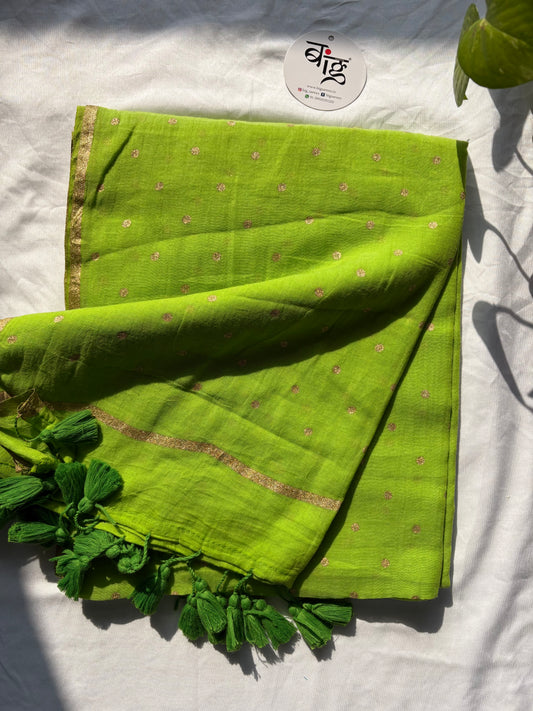 Polka dots Pure Mul Cotton Saree