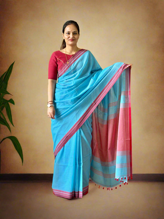 Pure Cotton handwoven Saree