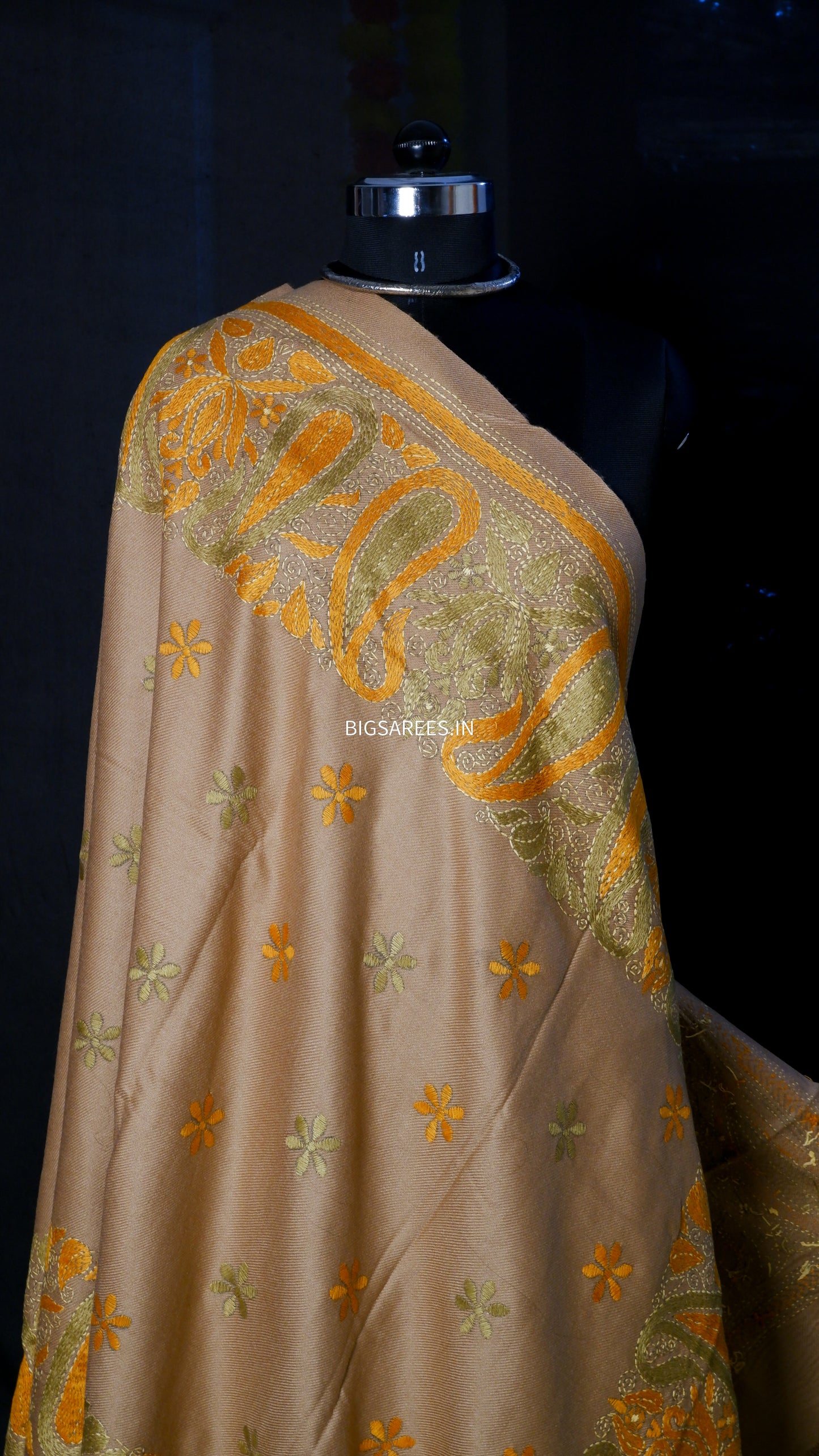 Kantha Hand Embroidered Warm Shawl
