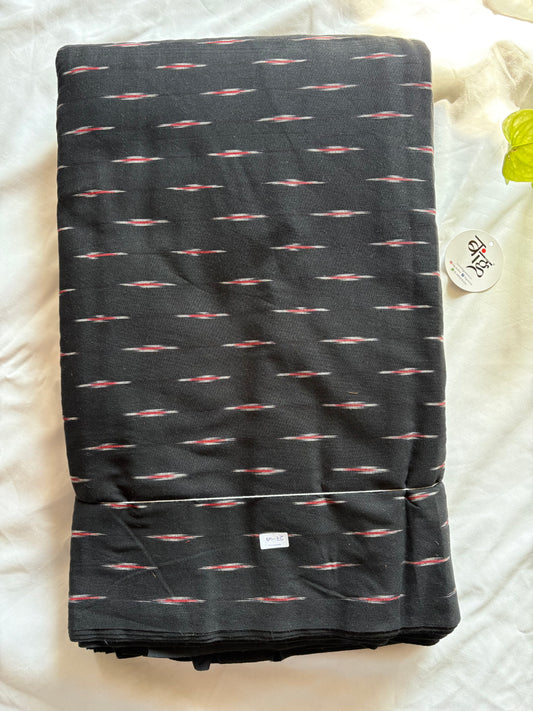 Ikkat woven pure Cotton running fabric