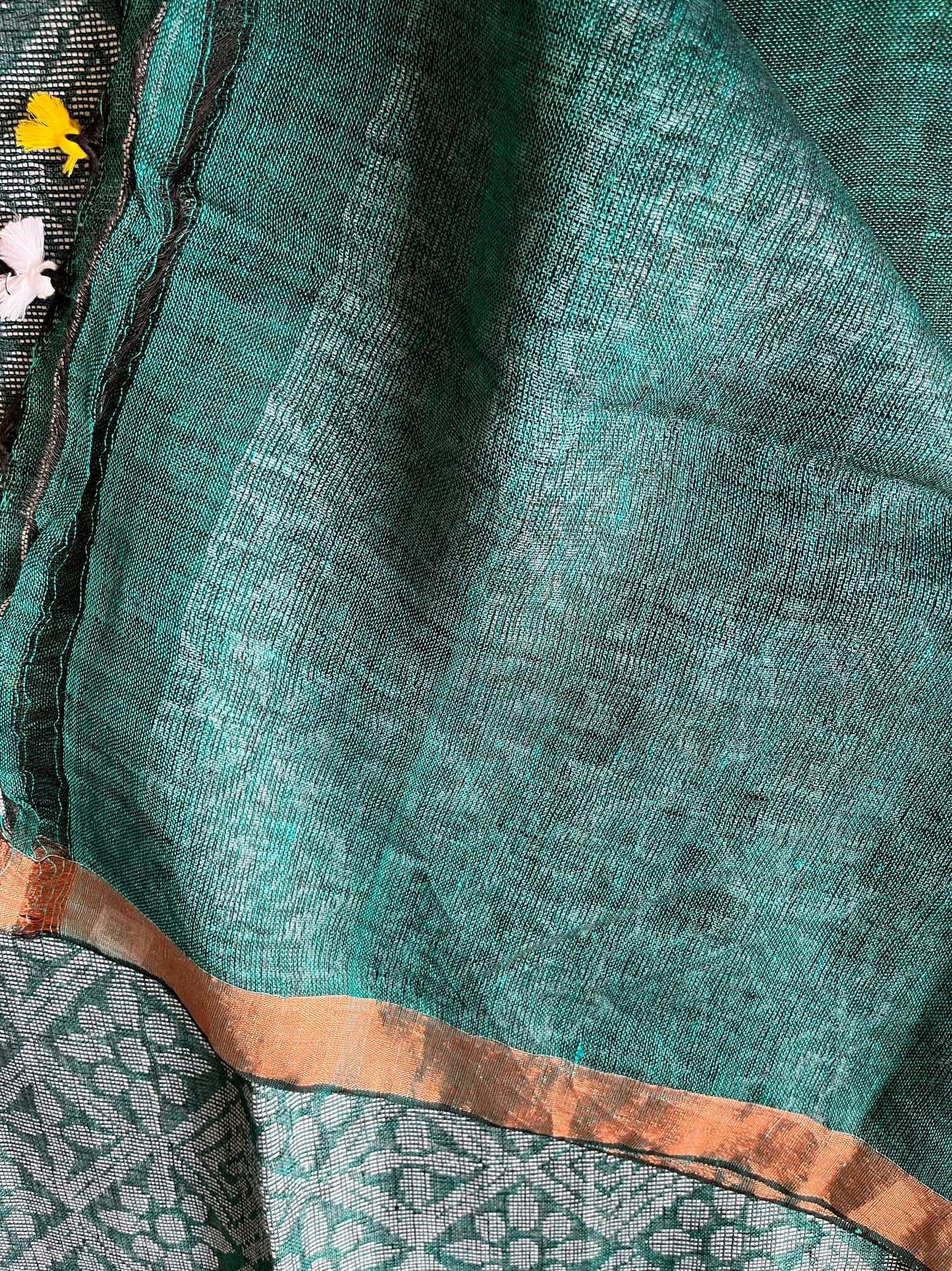 Linen By Linen Handloom Saree (Handloom Marked)