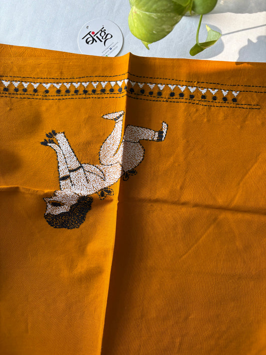 Kantha stitch Cotton Blouse Piece