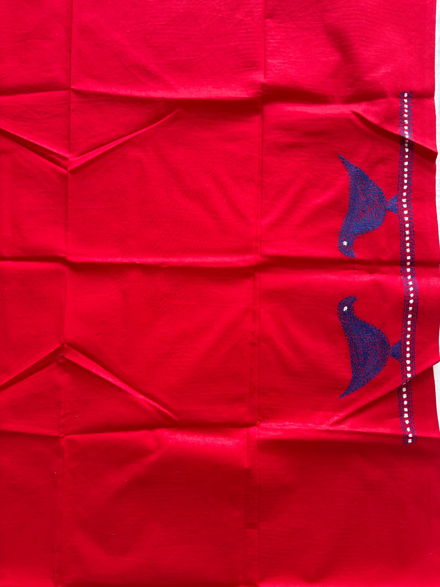 Kantha stitch Cotton Blouse Piece