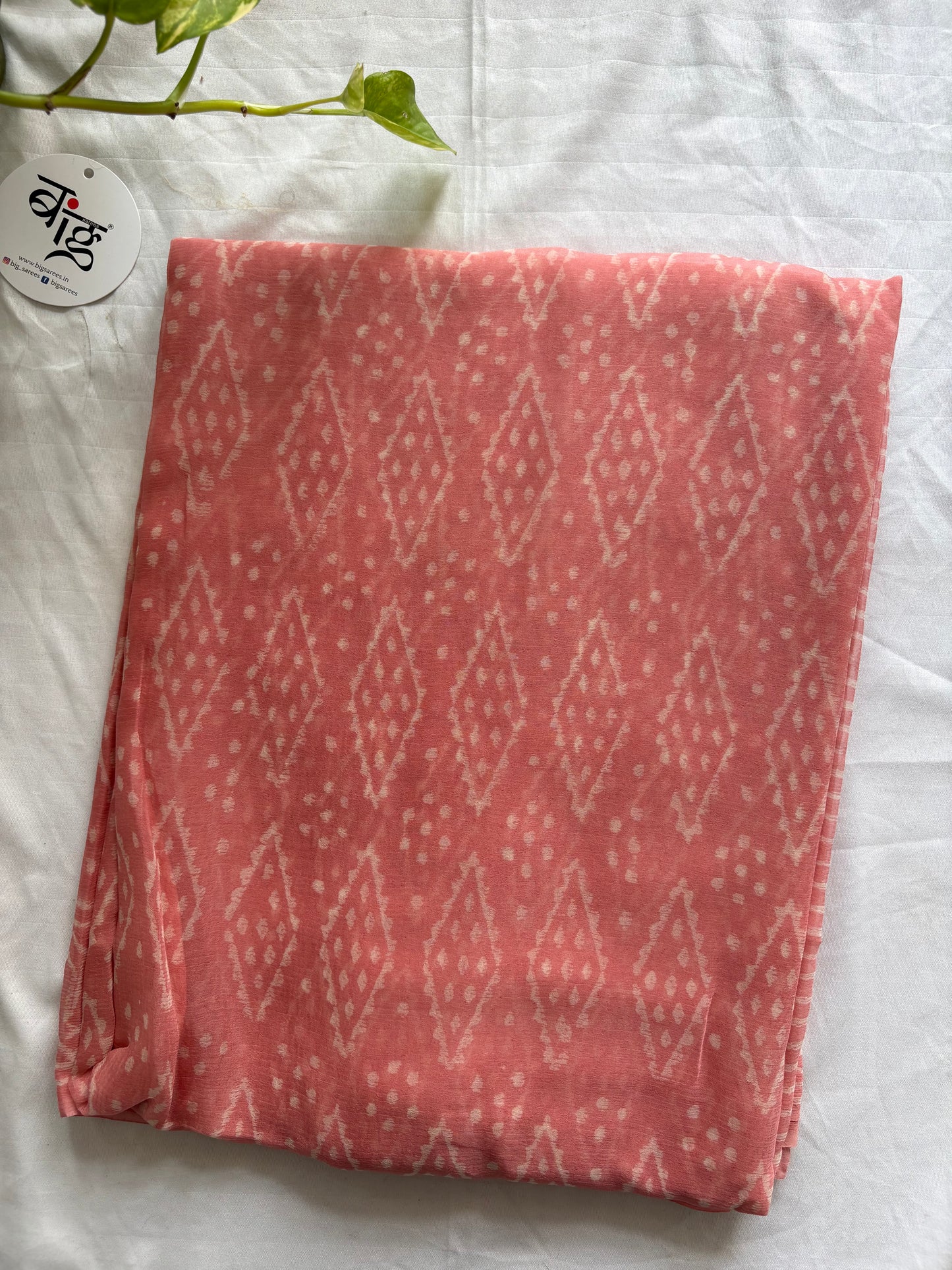 Hand Block Print Saree | Pure Chiffon