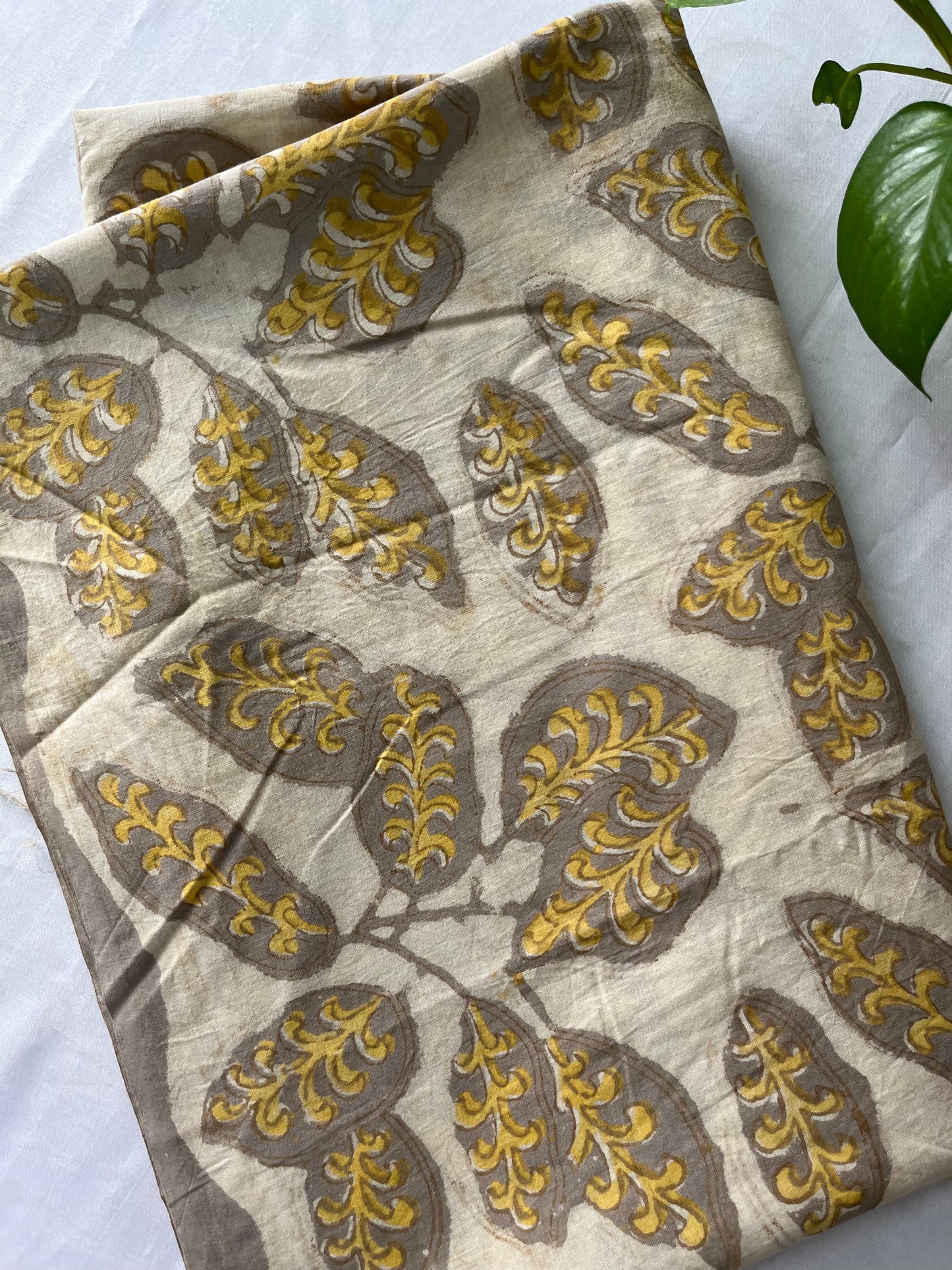Block printed pure Cotton 1 Mtr. Blouse Piece/ running fabric