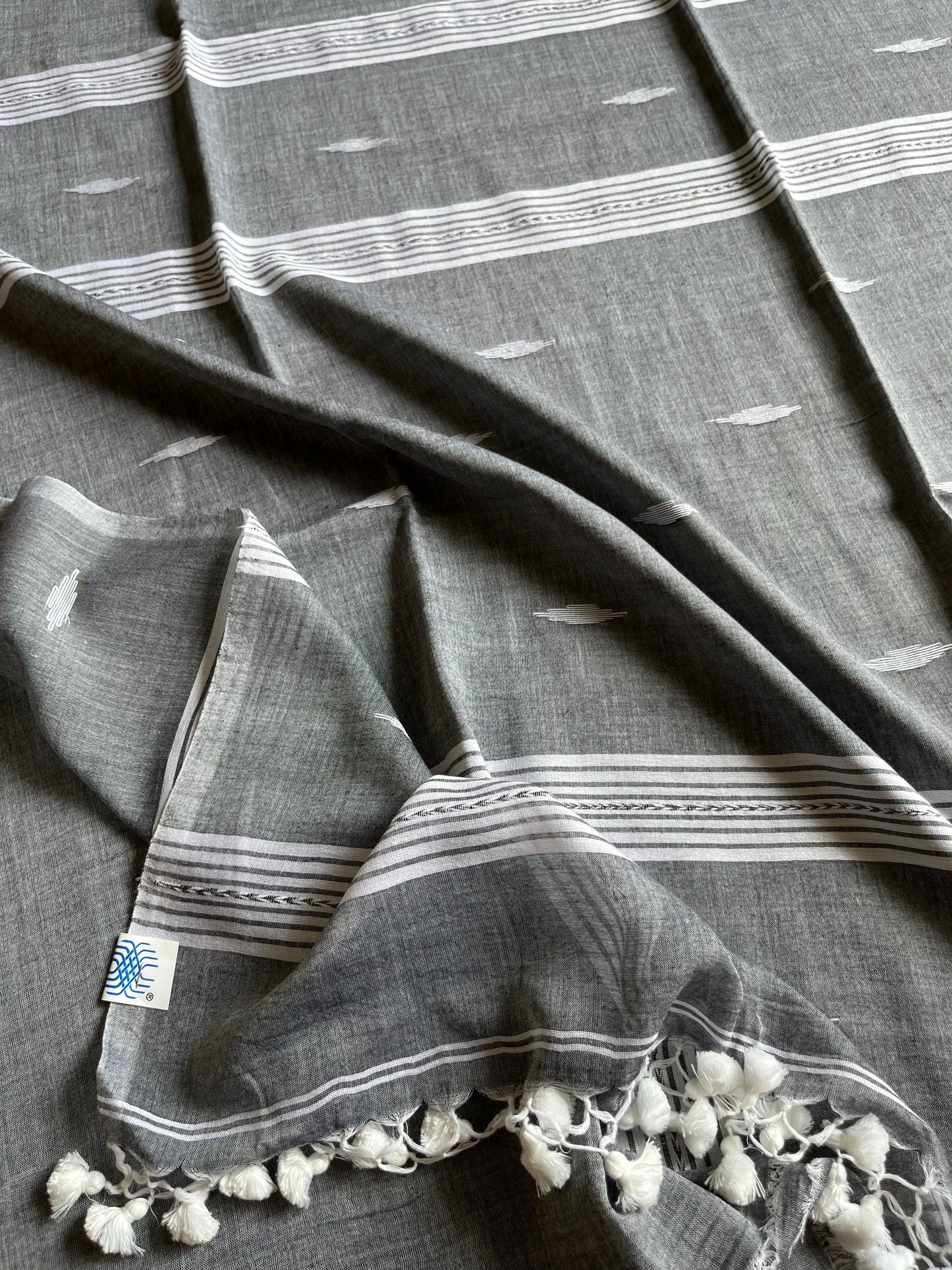 Mul Cotton handwoven Saree (Handloom Marked)