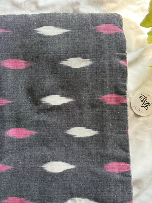 Ikkat woven pure Cotton running fabric