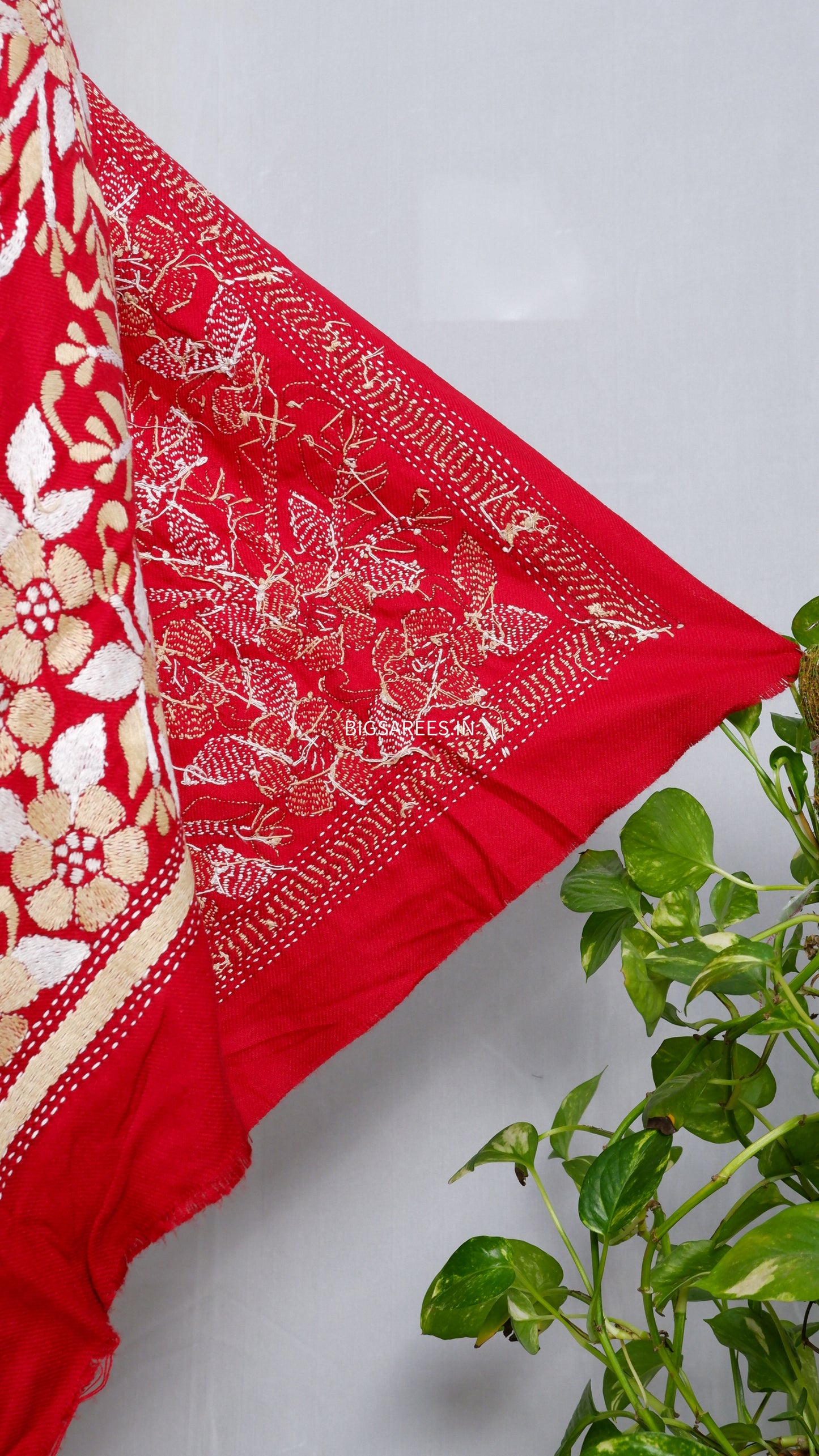 Kantha Hand Embroidered Warm Shawl