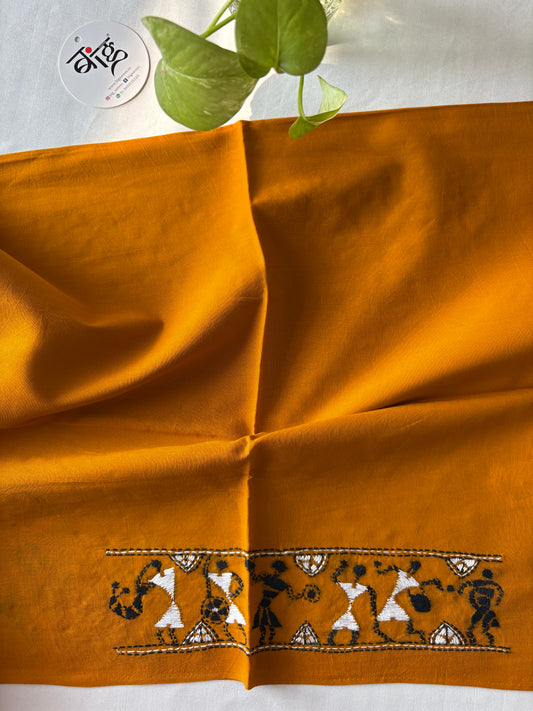 Kantha stitch Cotton Blouse Piece