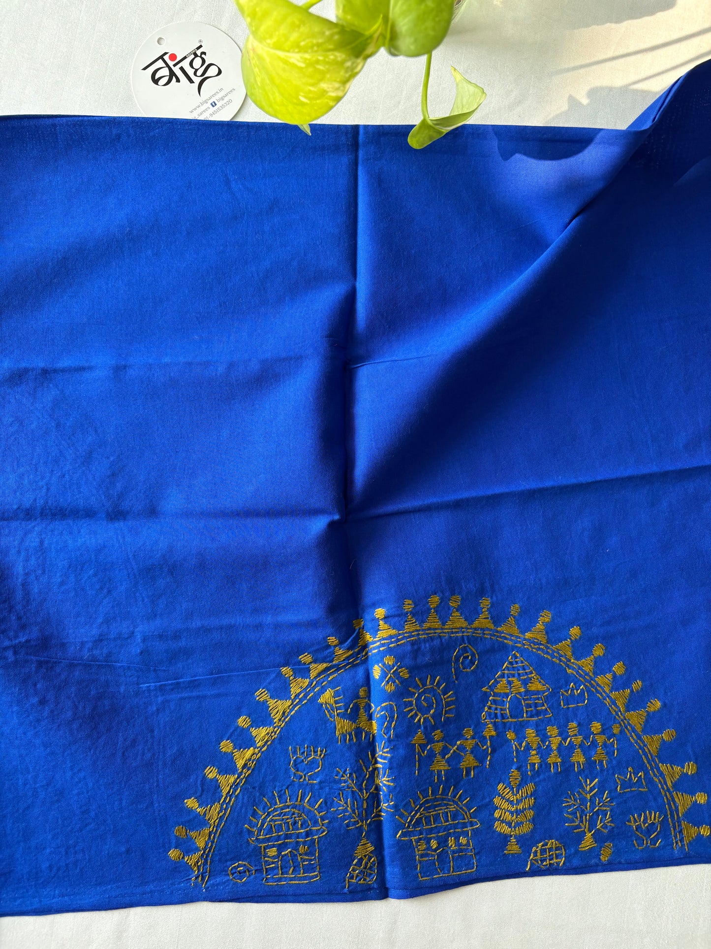 Kantha stitch Cotton Blouse Piece