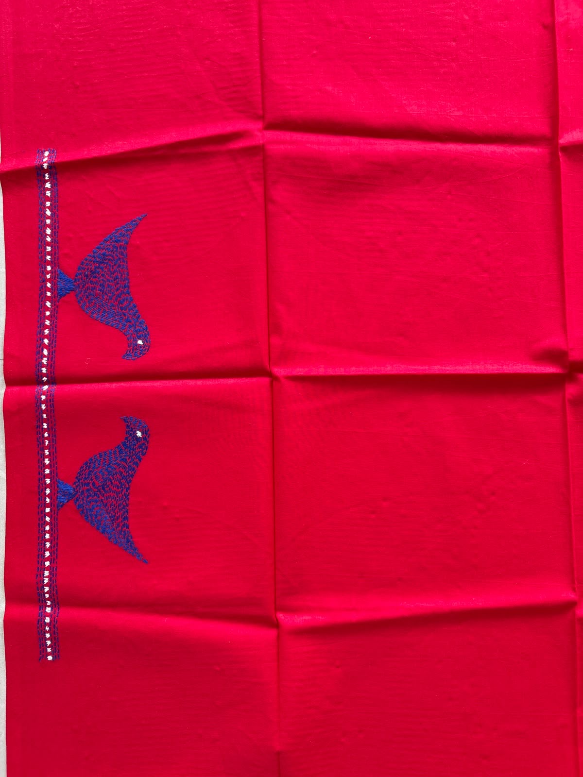 Kantha stitch Cotton Blouse Piece