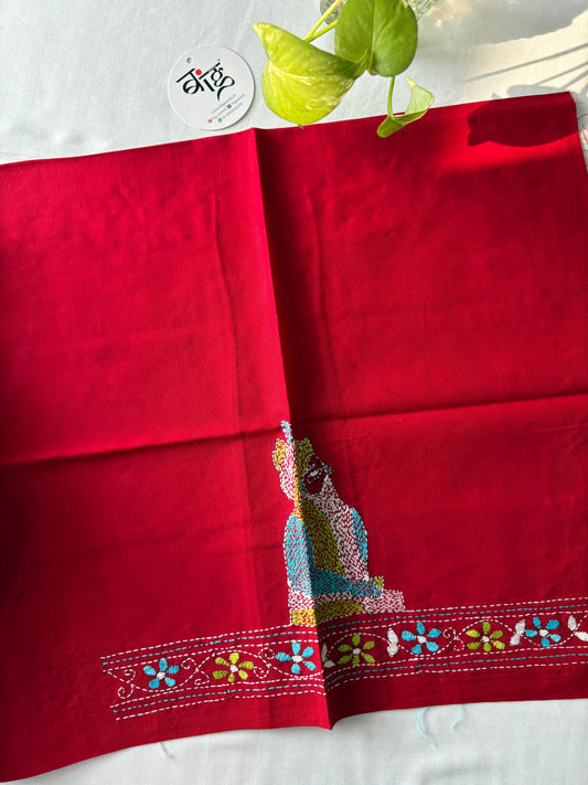 Kantha stitch Cotton Blouse Piece