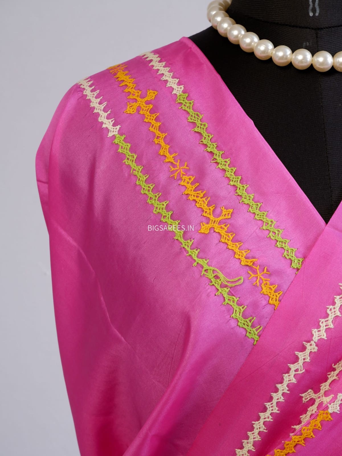 Kutch Work Art SIlk Saree