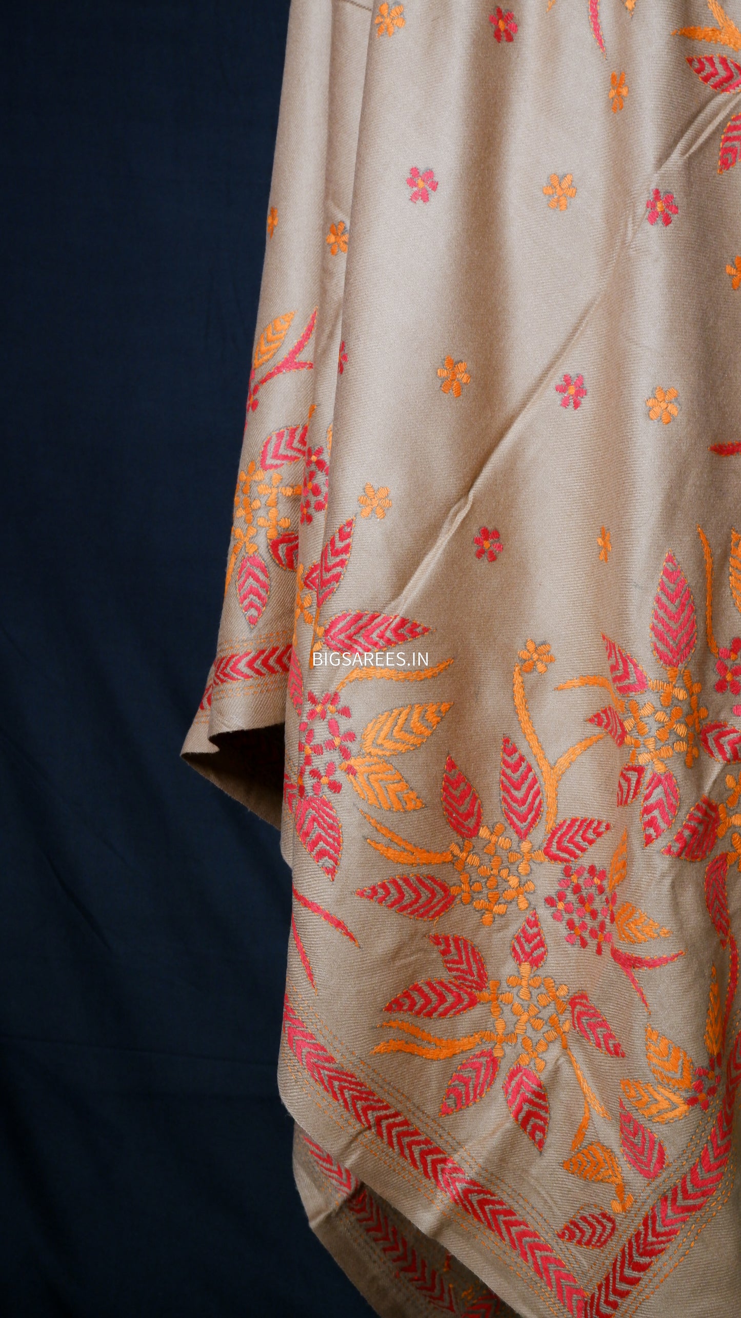 Kantha Hand Embroidered Warm Shawl