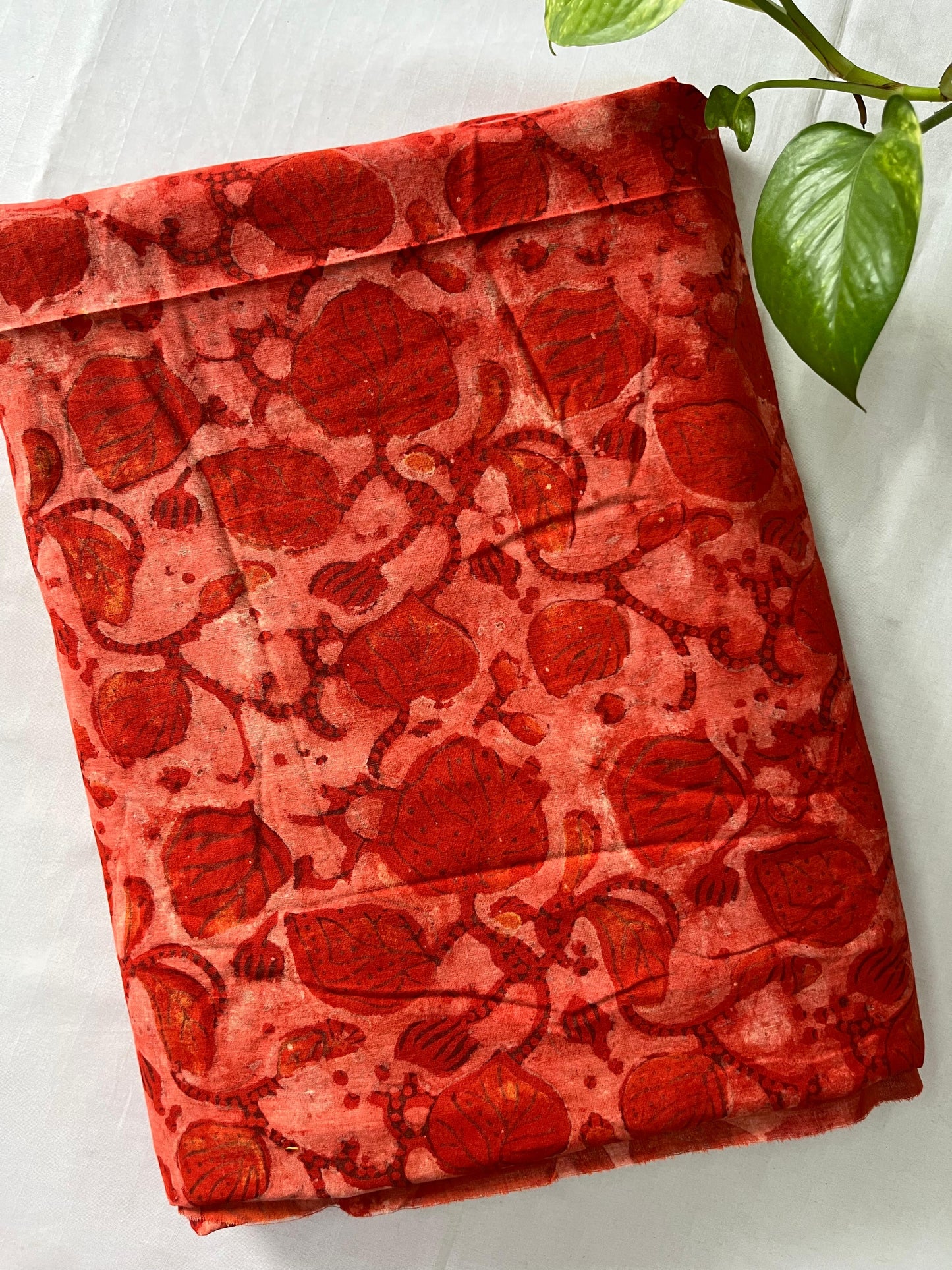 Block printed pure Cotton 1 Mtr. Blouse Piece/ running fabric