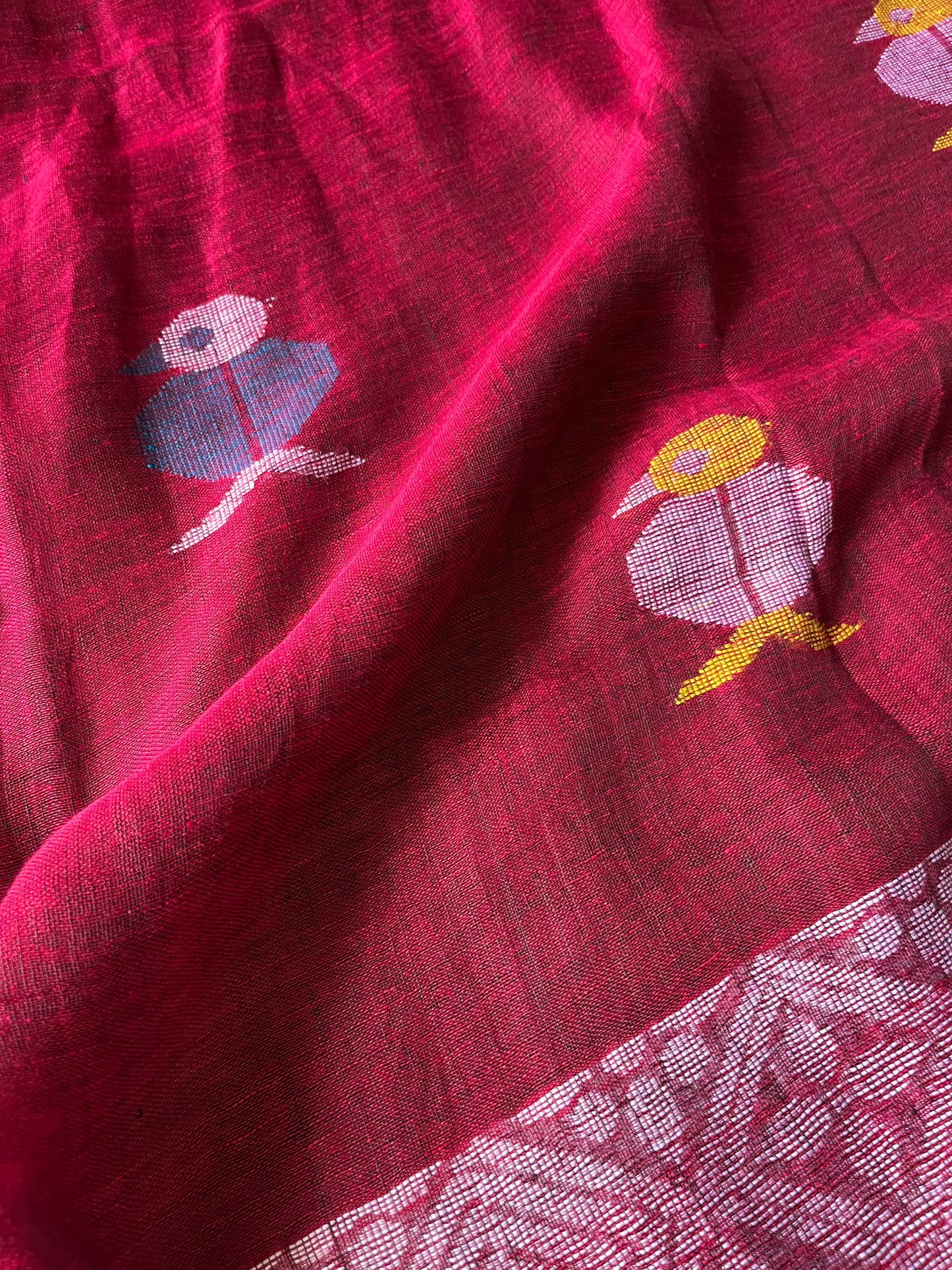 Linen By Linen Handloom Saree (Handloom Marked)