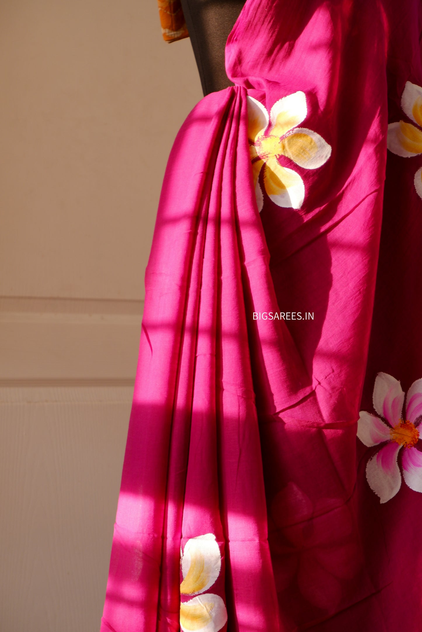 Hand Painted Mul Cotton Saree with Blouse