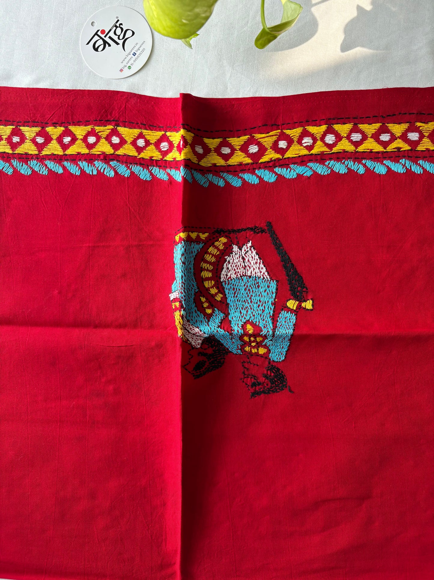 Kantha stitch Cotton Blouse Piece