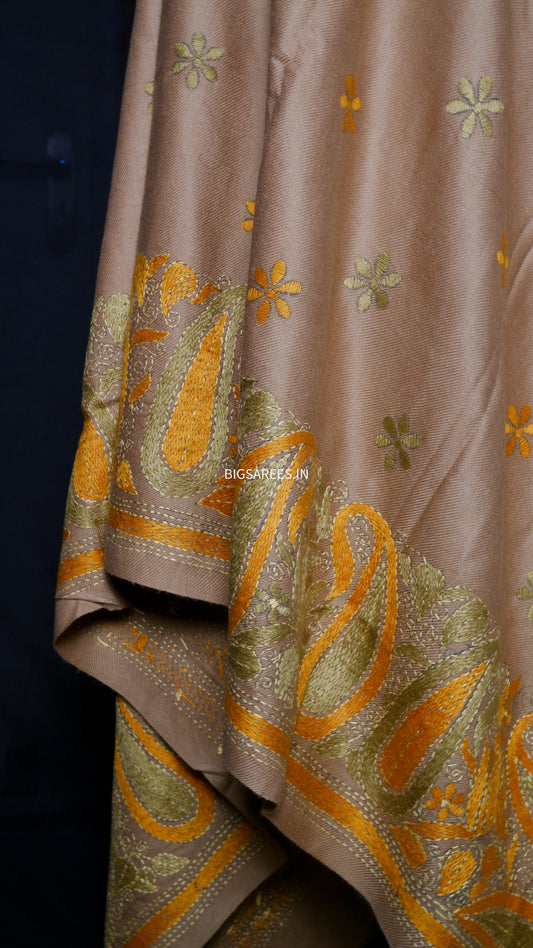 Kantha Hand Embroidered Warm Shawl