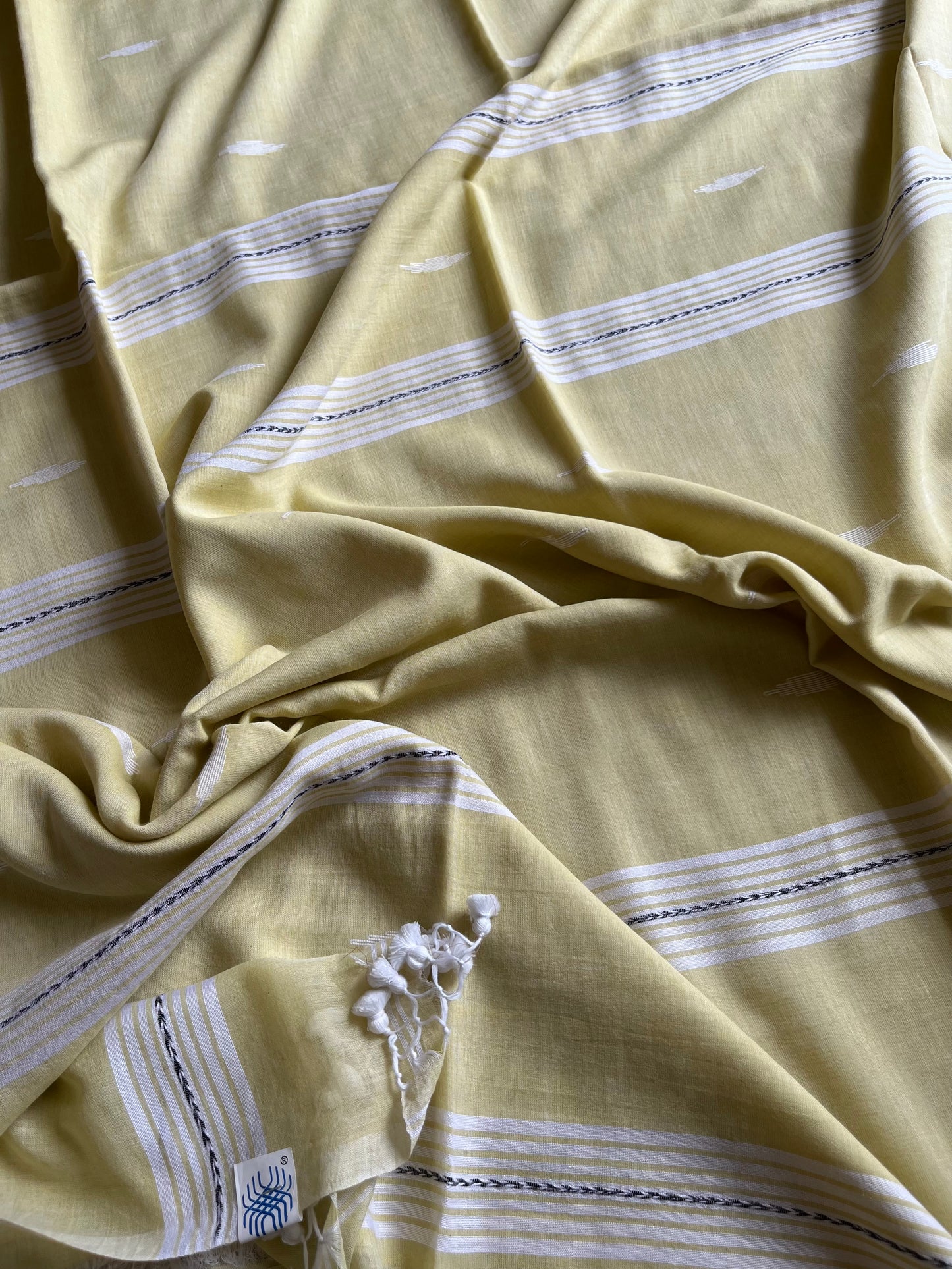 Mul Cotton handwoven Saree (Handloom Marked)