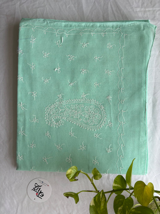 Chikankari Hand-Embroidered Saree | Cotton