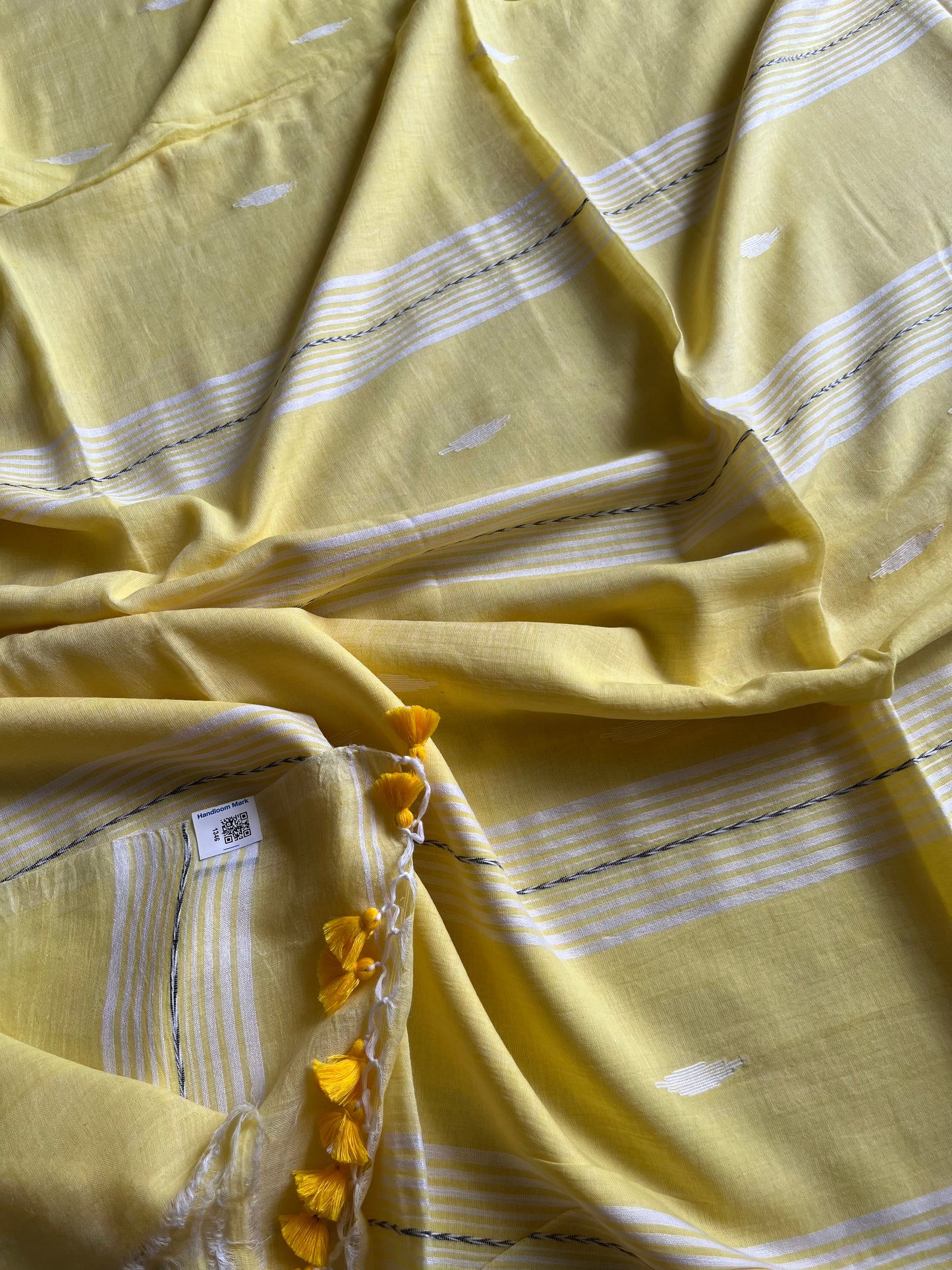 Mul Cotton handwoven Saree (Handloom Marked)