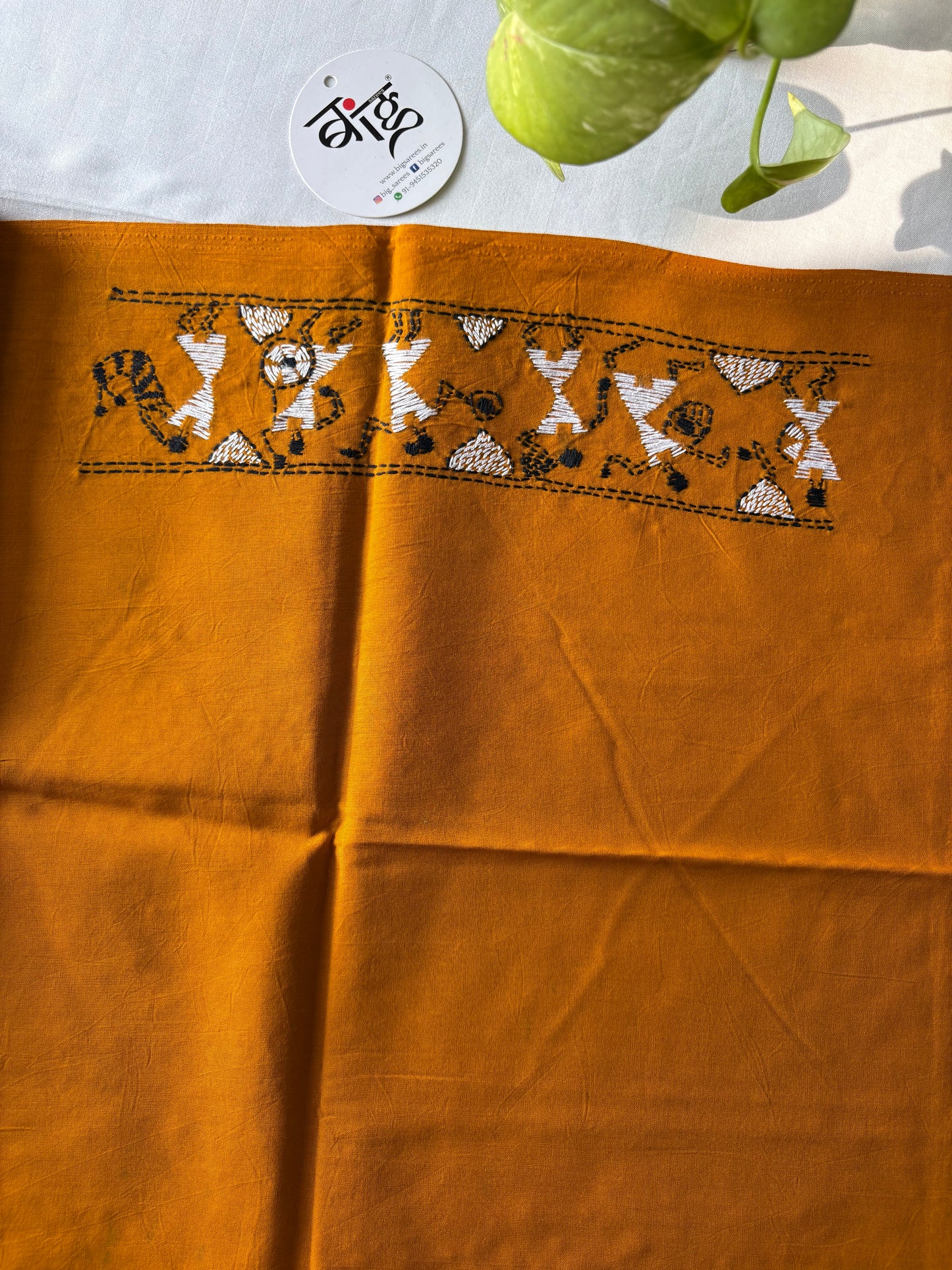 Kantha stitch Cotton Blouse Piece