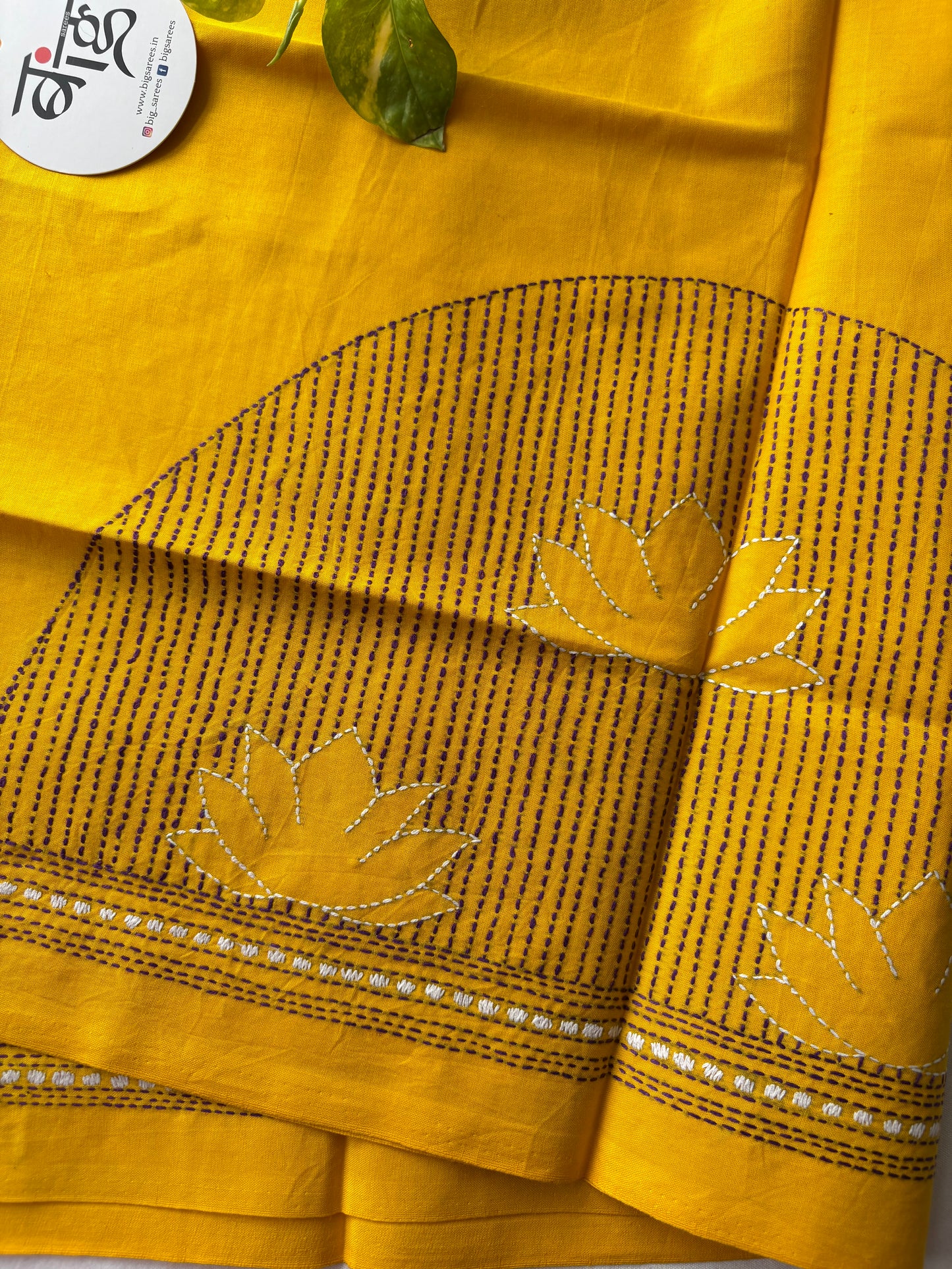 Kantha stitch Cotton Blouse Piece