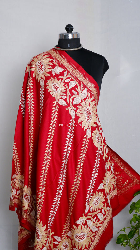 Kantha Hand Embroidered Warm Shawl