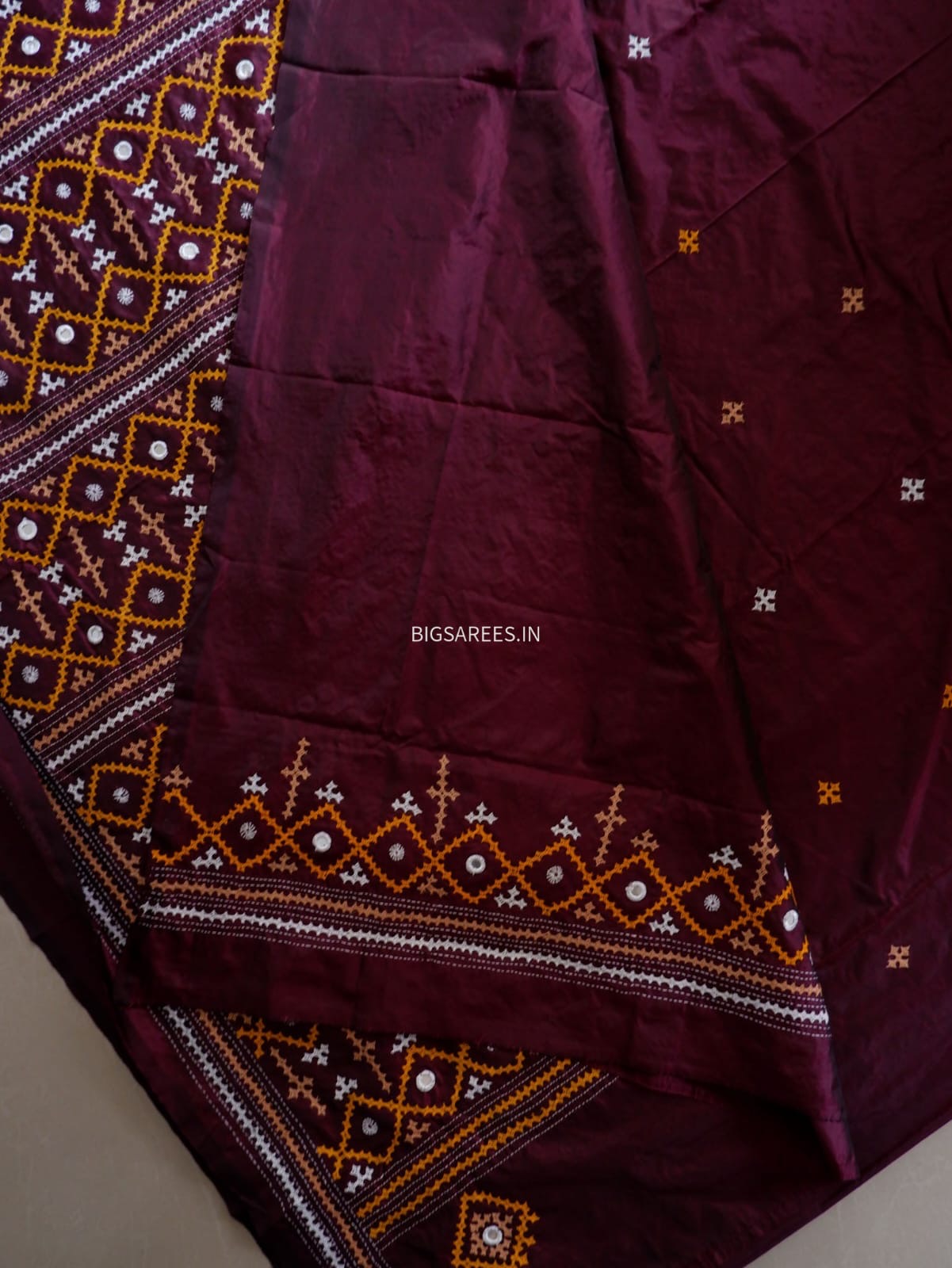 Kutch Work Art SIlk Saree