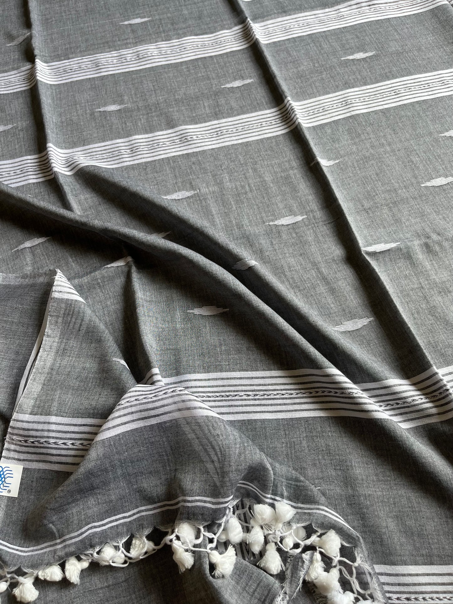 Mul Cotton handwoven Saree (Handloom Marked)