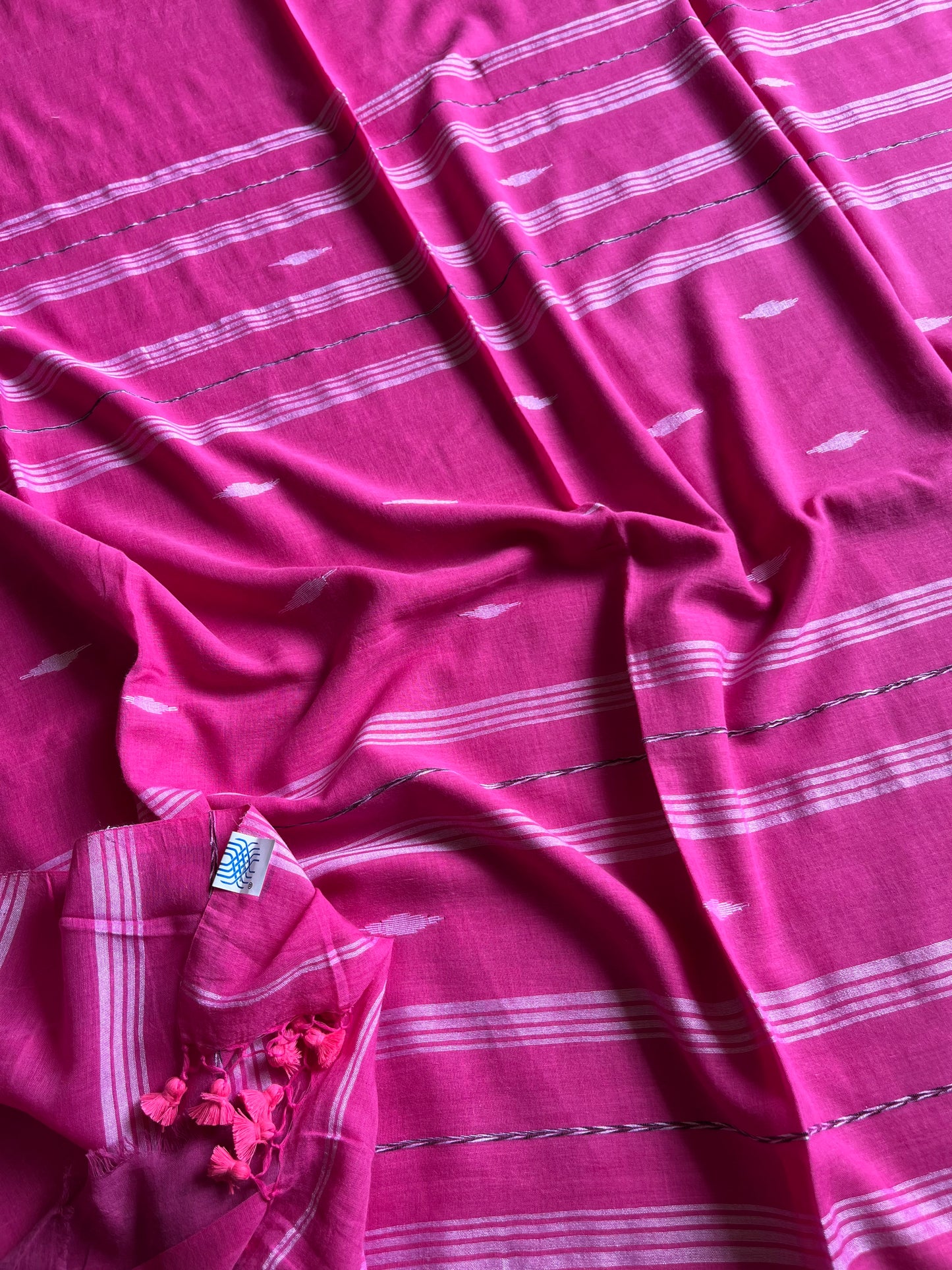 Mul Cotton handwoven Saree (Handloom Marked)