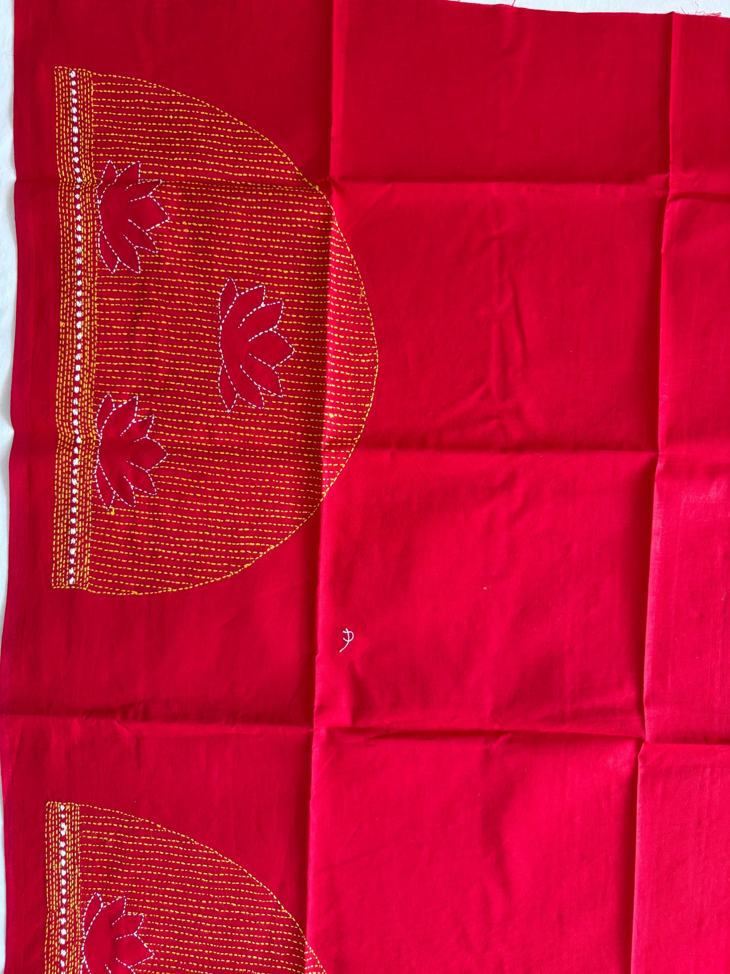 Kantha stitch Cotton Blouse Piece