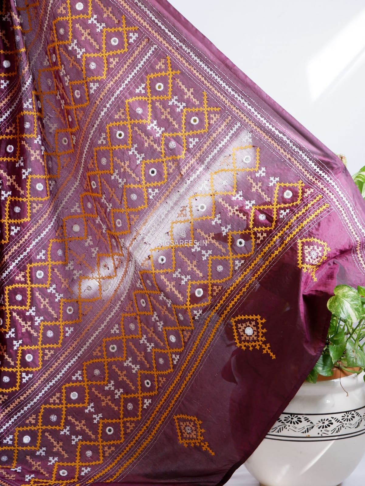 Kutch Work Art SIlk Saree