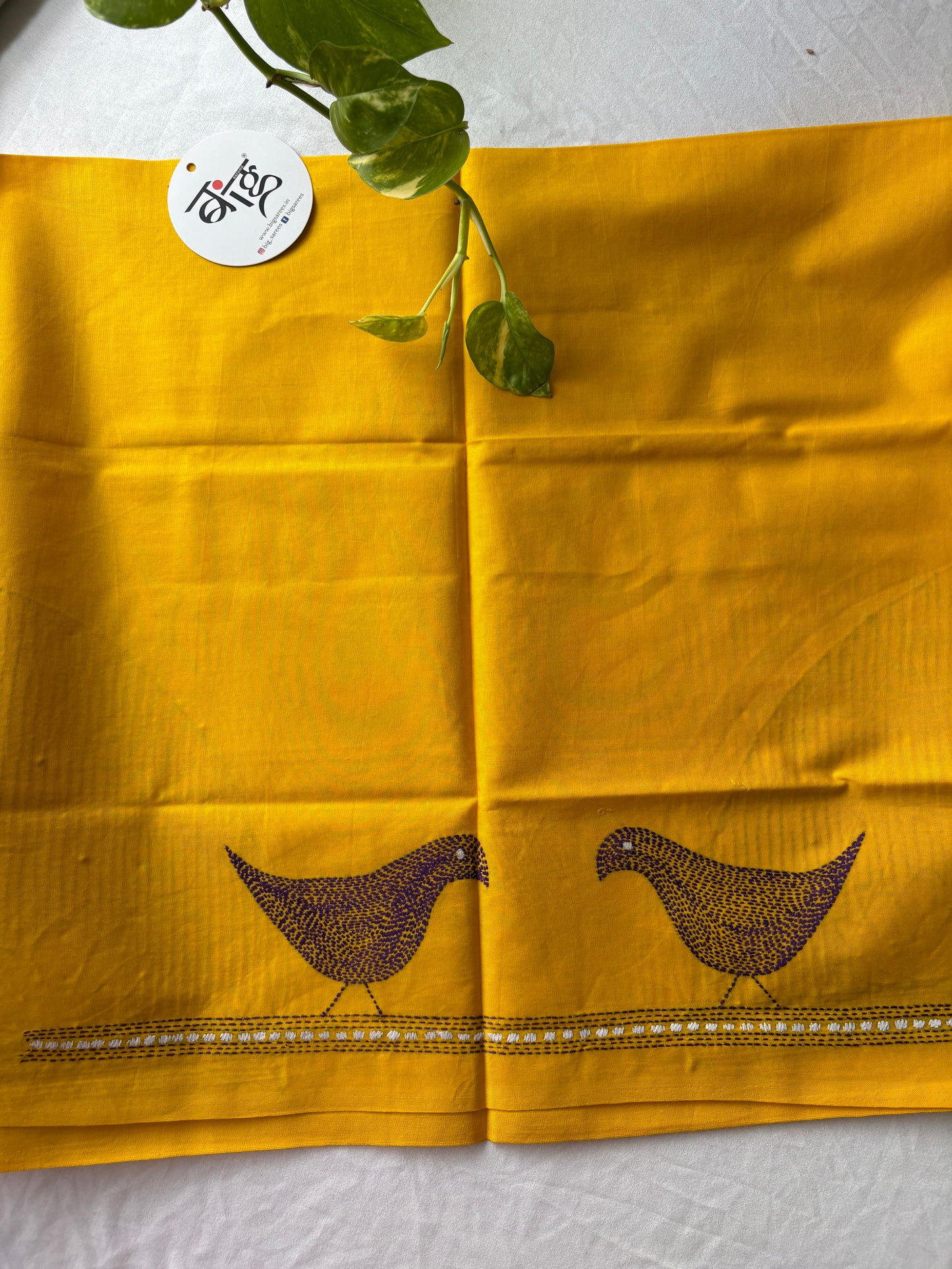 Kantha stitch Cotton Blouse Piece