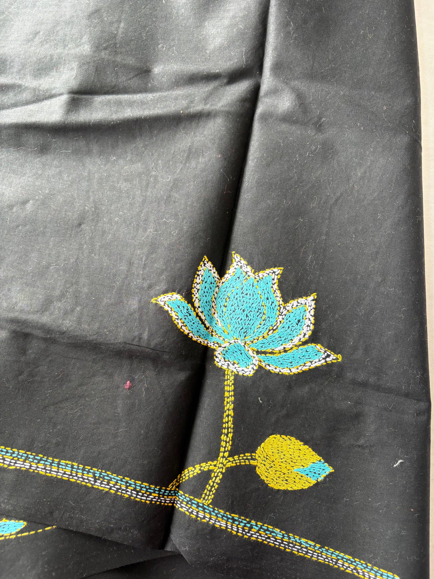 Kantha stitch Cotton Blouse Piece