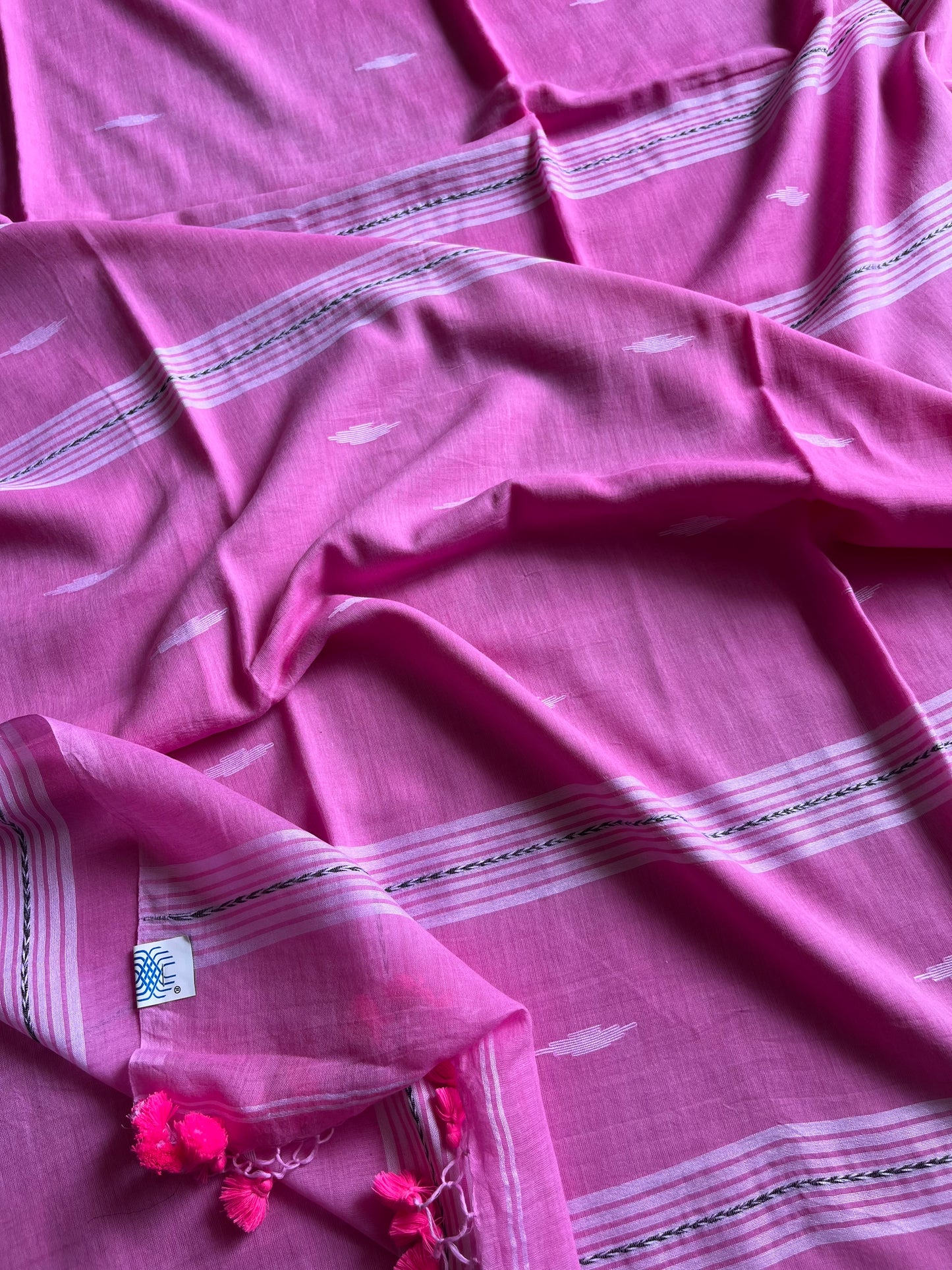 Mul Cotton handwoven Saree (Handloom Marked)