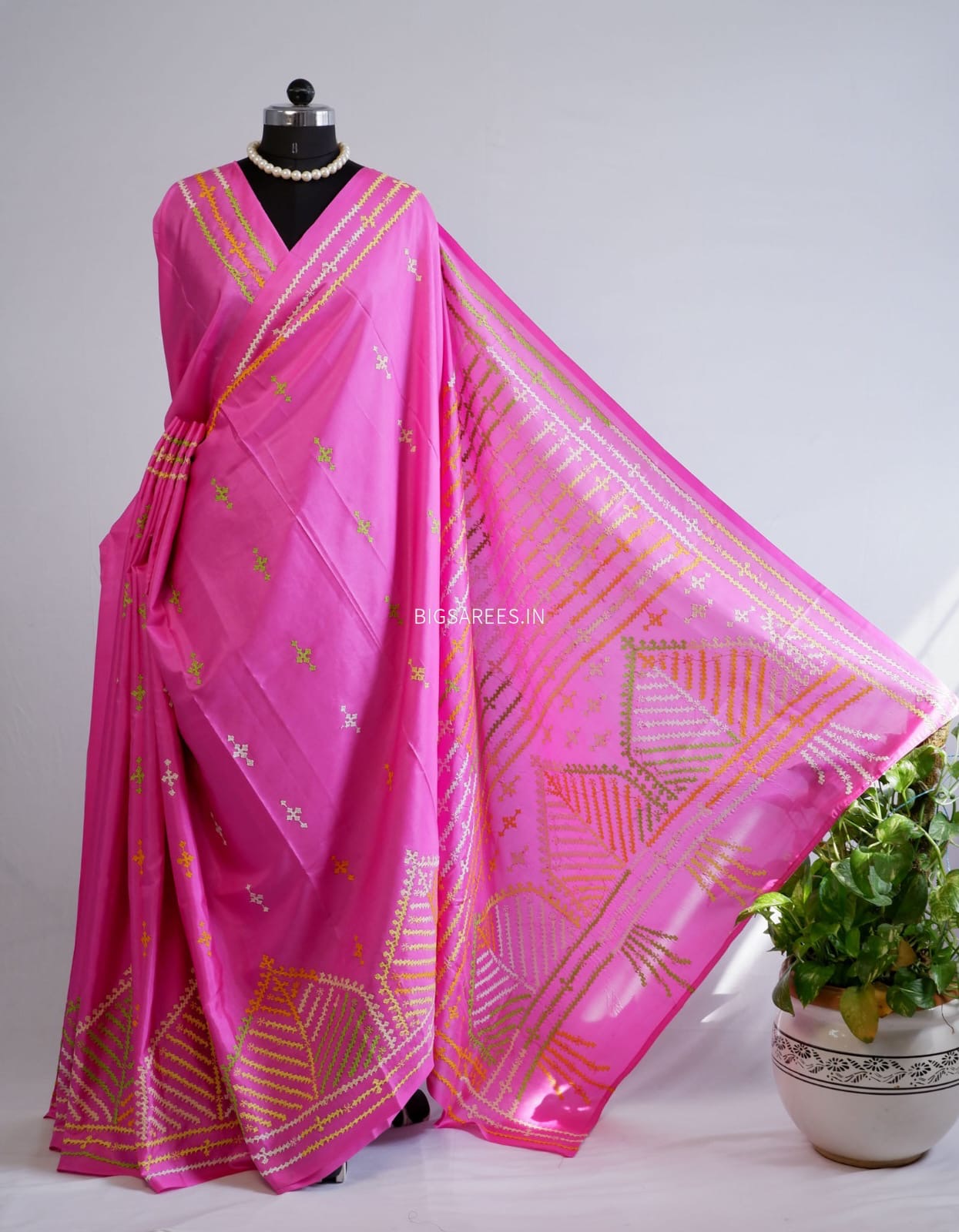 Kutch Work Art SIlk Saree