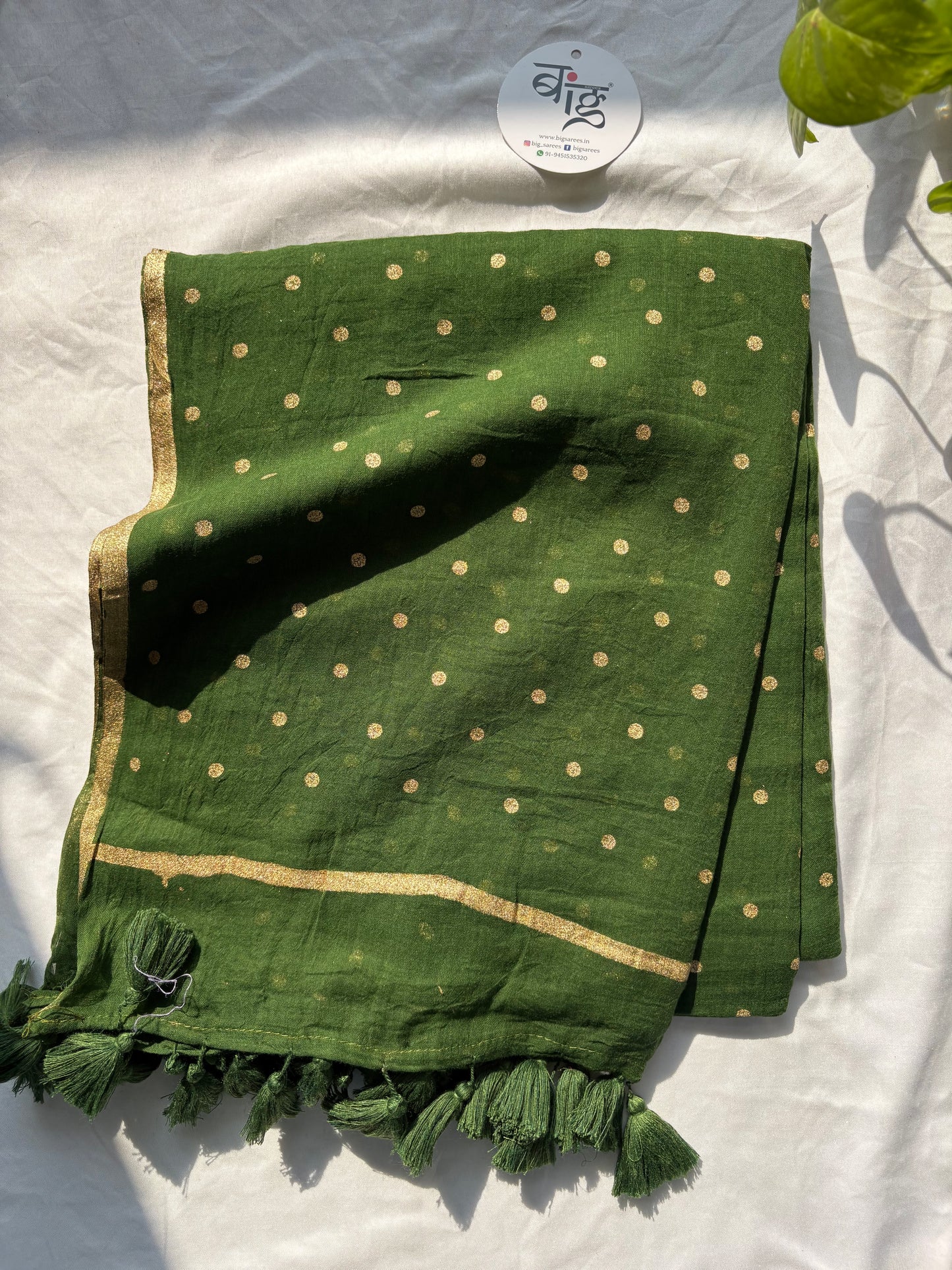 Polka dots Pure Mul Cotton Saree