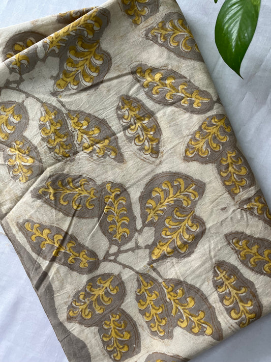 Block printed pure Cotton 1 Mtr. Blouse Piece/ running fabric