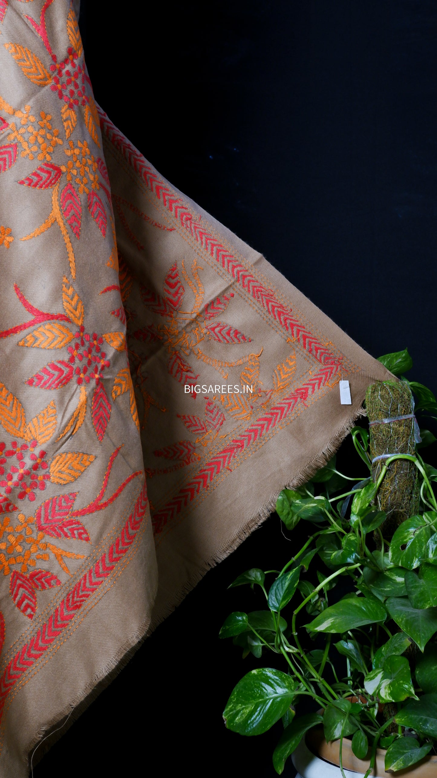 Kantha Hand Embroidered Warm Shawl