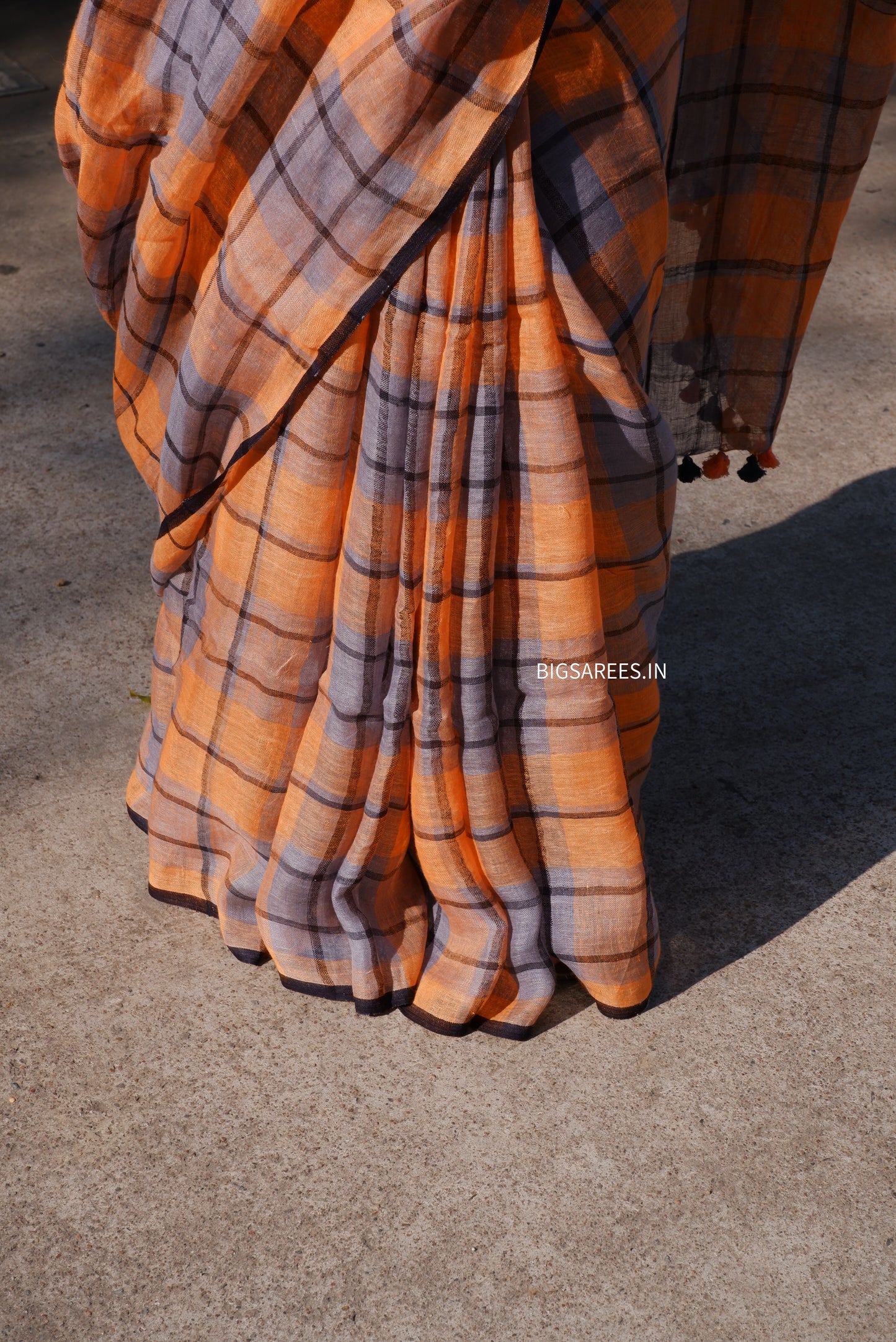 Premium quality Pure Maheshwari Linen By Linen Saree