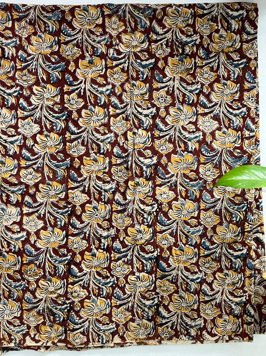 Block printed pure Cotton 1 Mtr. Blouse Piece/ running fabric