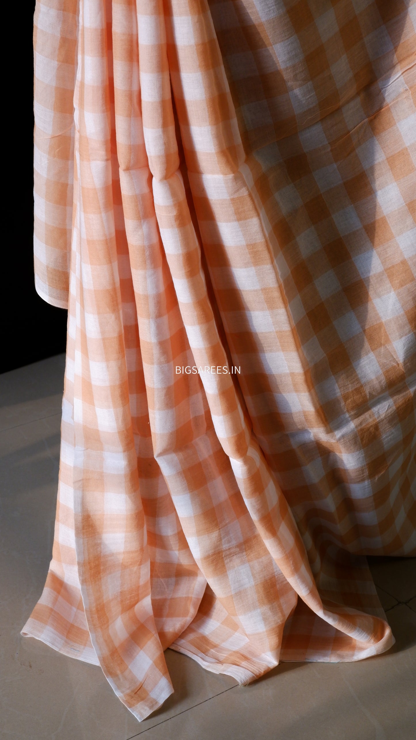 Mul Cotton check Saree